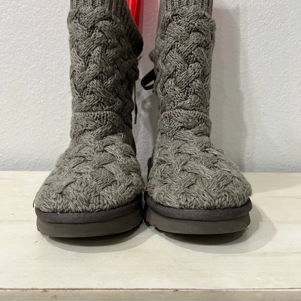 Ugg Grey Heathered Winter Boots - Picture 4 of 9